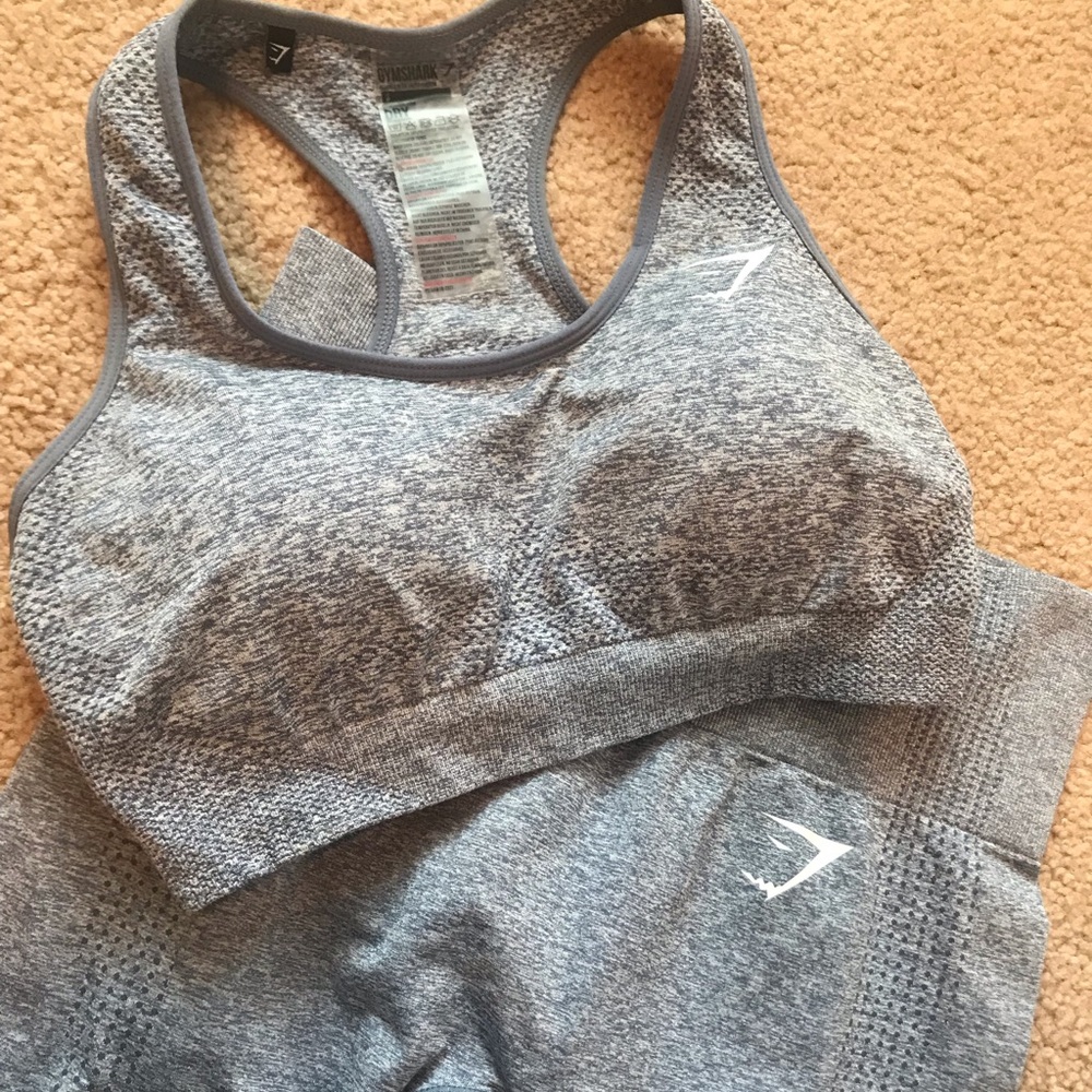 Gymshark Vital Seamless Set Steel Blue Marl